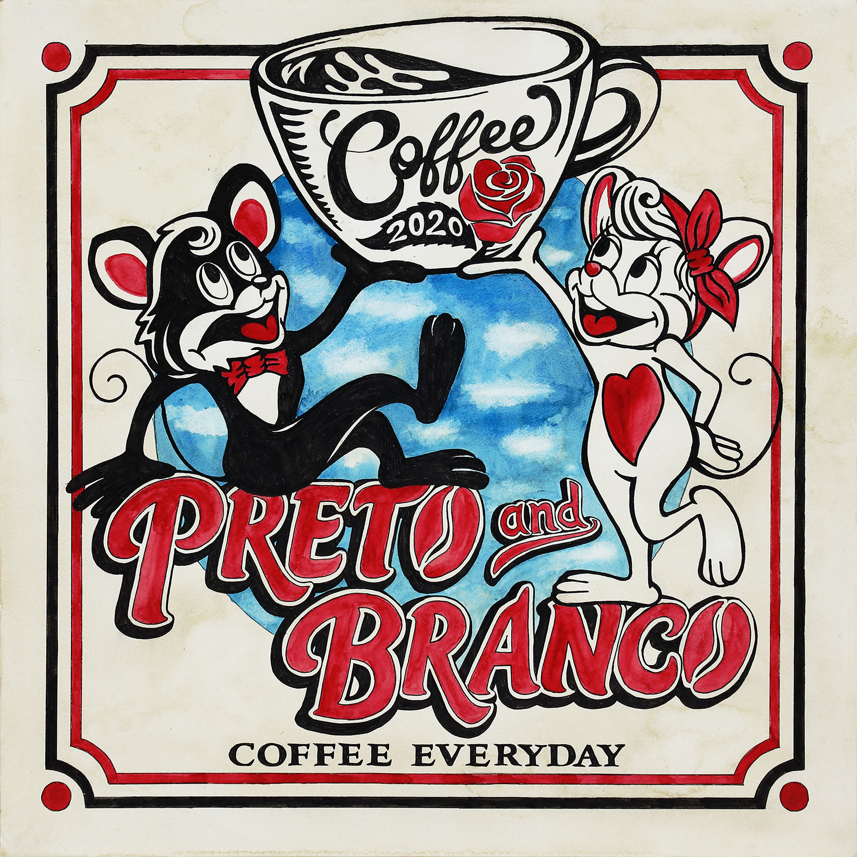 PRETO and BRANCO